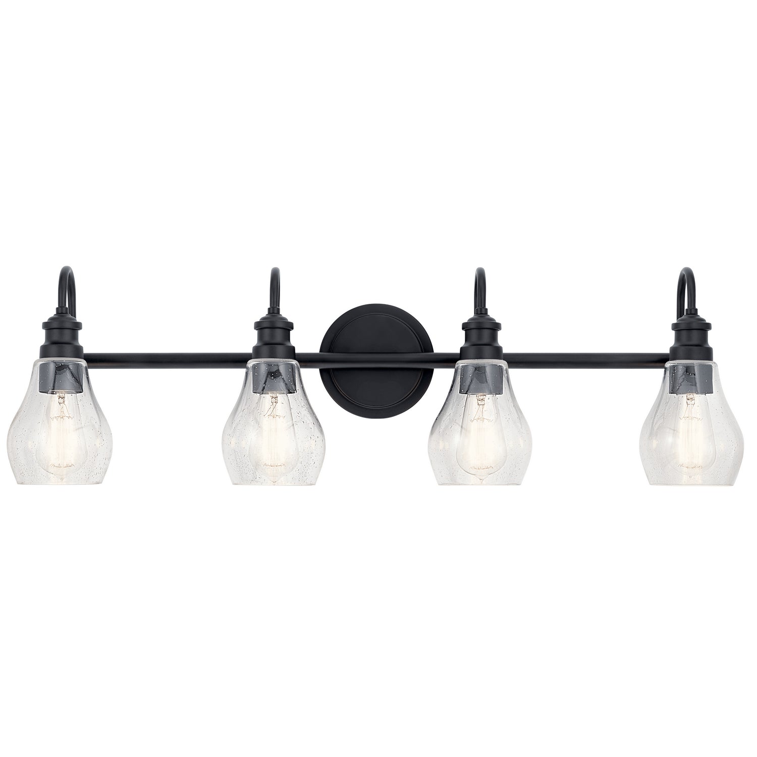 Kichler - 45393BK - Four Light Bath - Greenbrier - Black