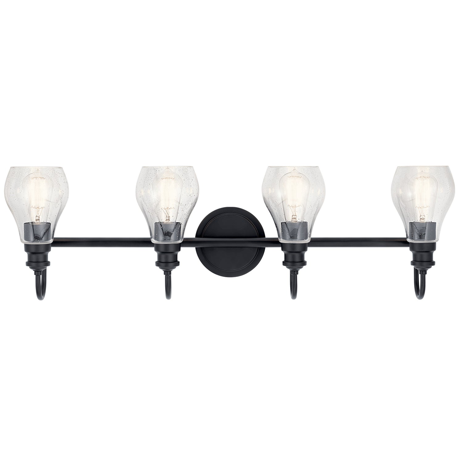 Kichler - 45393BK - Four Light Bath - Greenbrier - Black