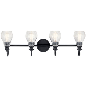 Kichler - 45393BK - Four Light Bath - Greenbrier - Black