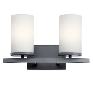 Kichler - 45496BK - Two Light Bath - Crosby - Black