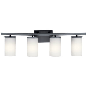 Kichler - 45498BK - Four Light Bath - Crosby - Black