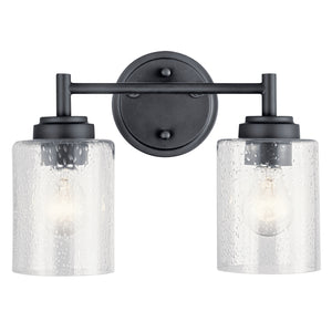 Kichler - 45885BK - Two Light Bath - Winslow - Black