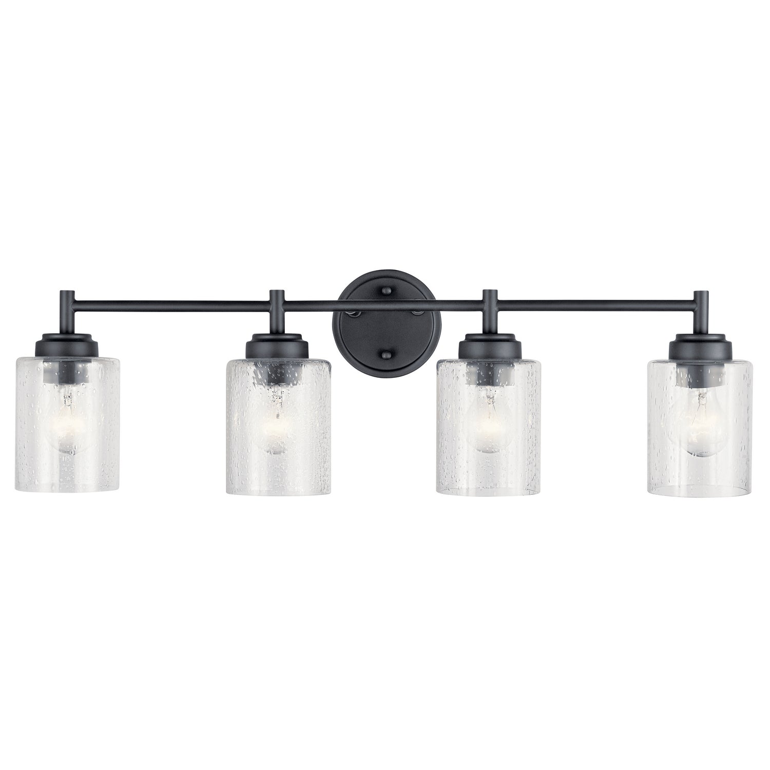 Kichler - 45887BK - Four Light Bath - Winslow - Black