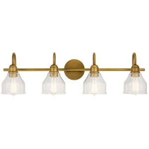 Kichler - 45974NBR - Four Light Bath - Avery - Natural Brass