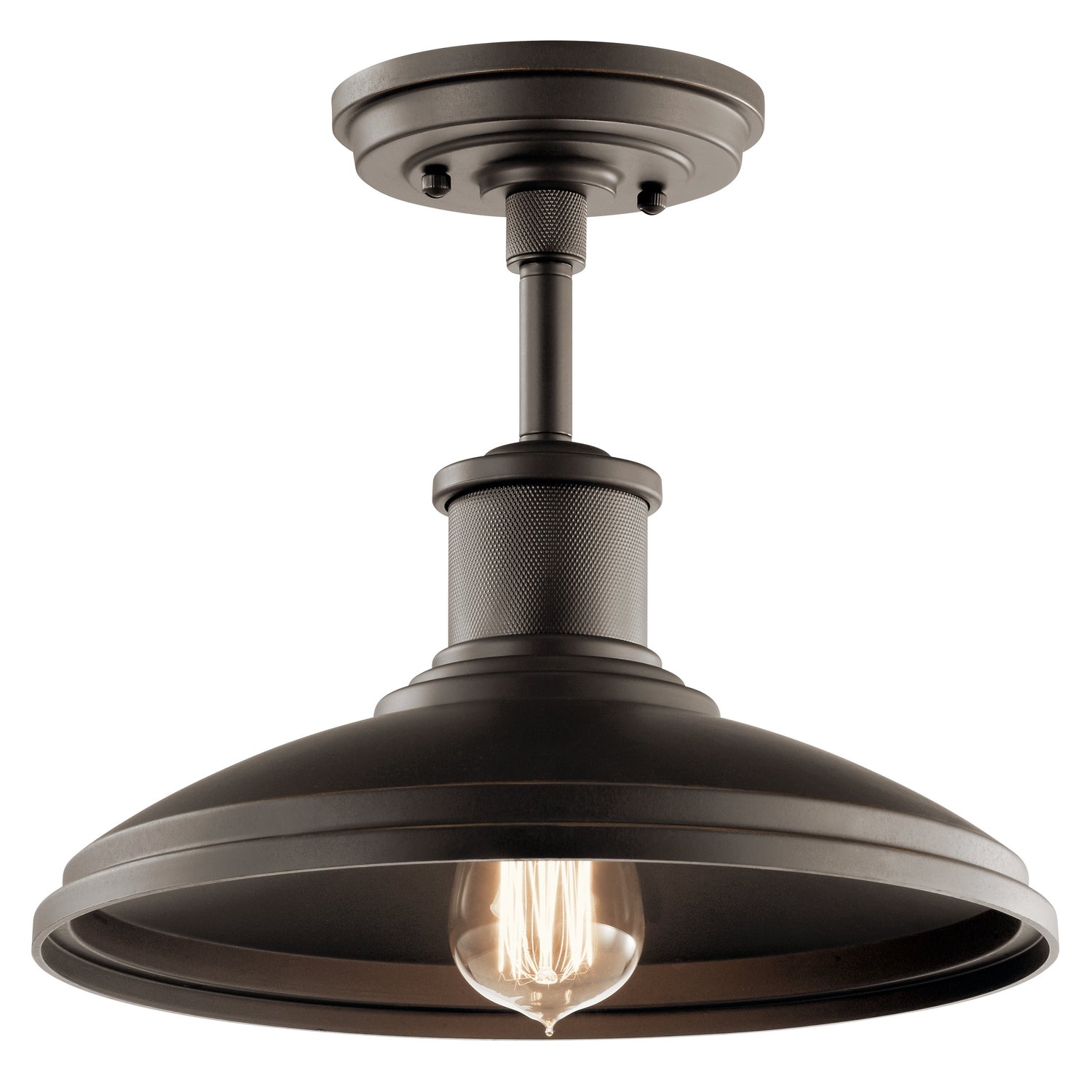 Kichler - 49982OZ - One Light Outdoor Pendant/Semi Flush Mount - Allenbury - Olde Bronze