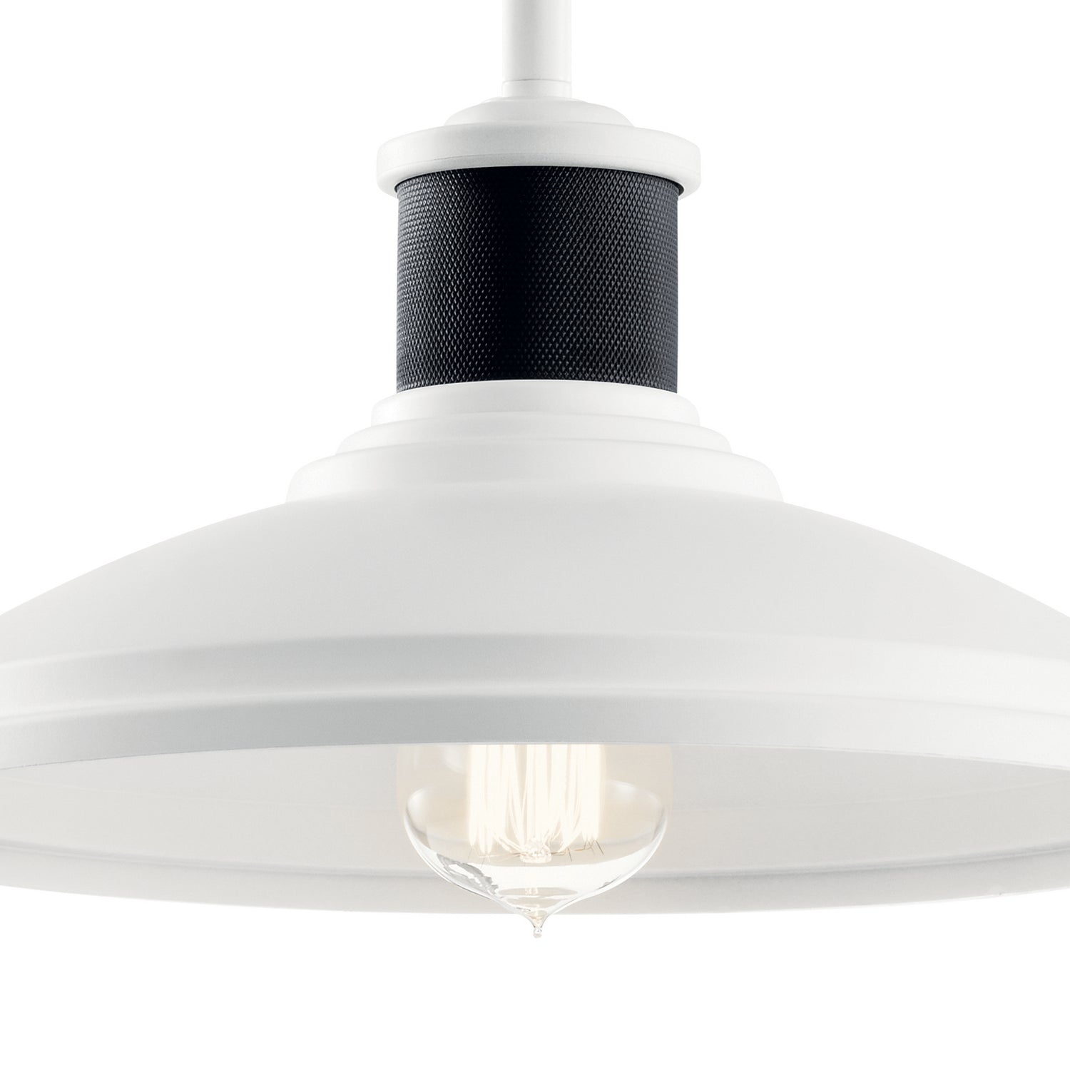 Kichler - 49982WH - One Light Outdoor Pendant/Semi Flush Mount - Allenbury - White