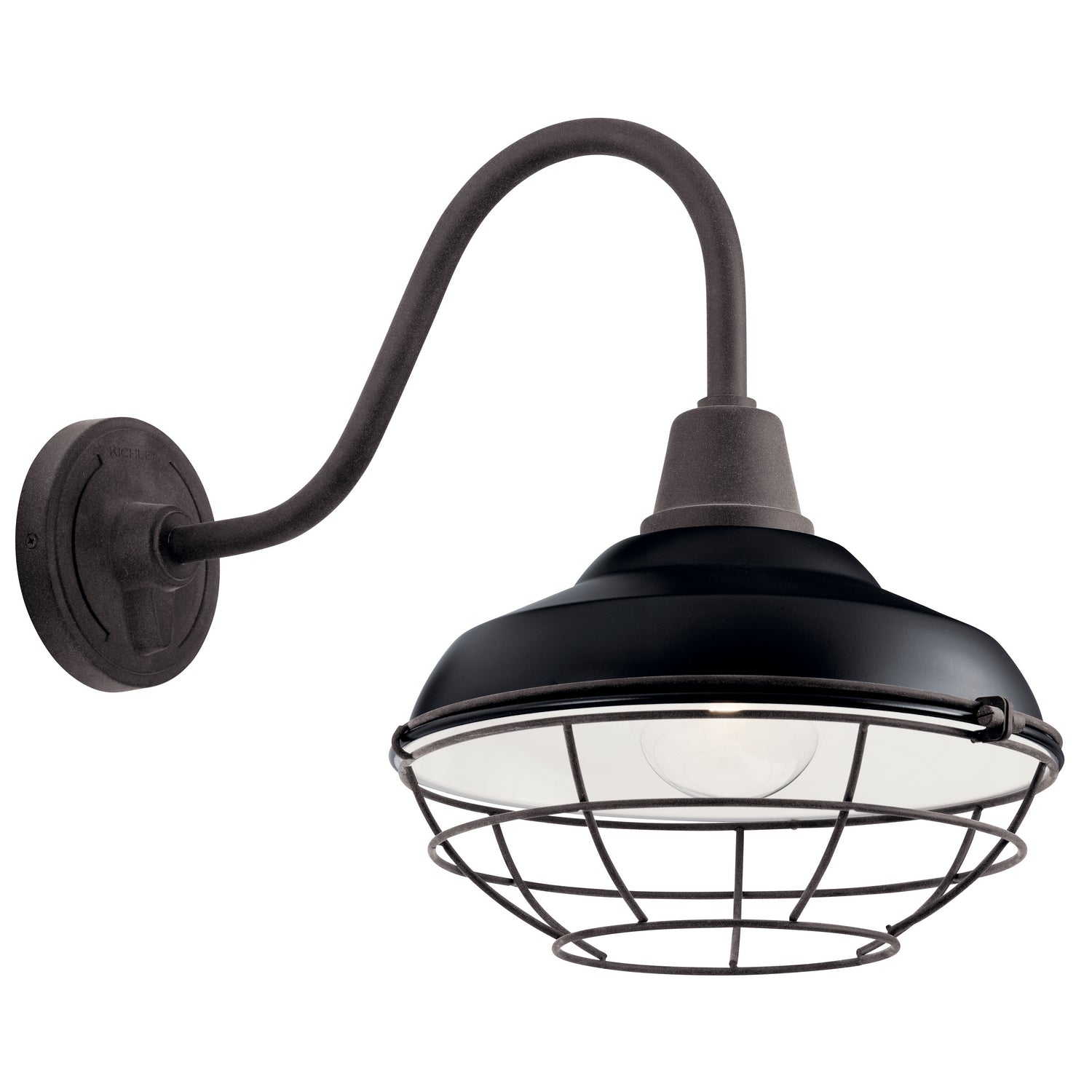Kichler - 49990BK - One Light Outdoor Wall Mount - Pier - Black