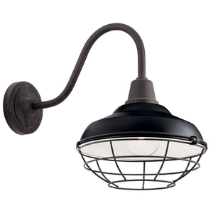 Kichler - 49990BK - One Light Outdoor Wall Mount - Pier - Black