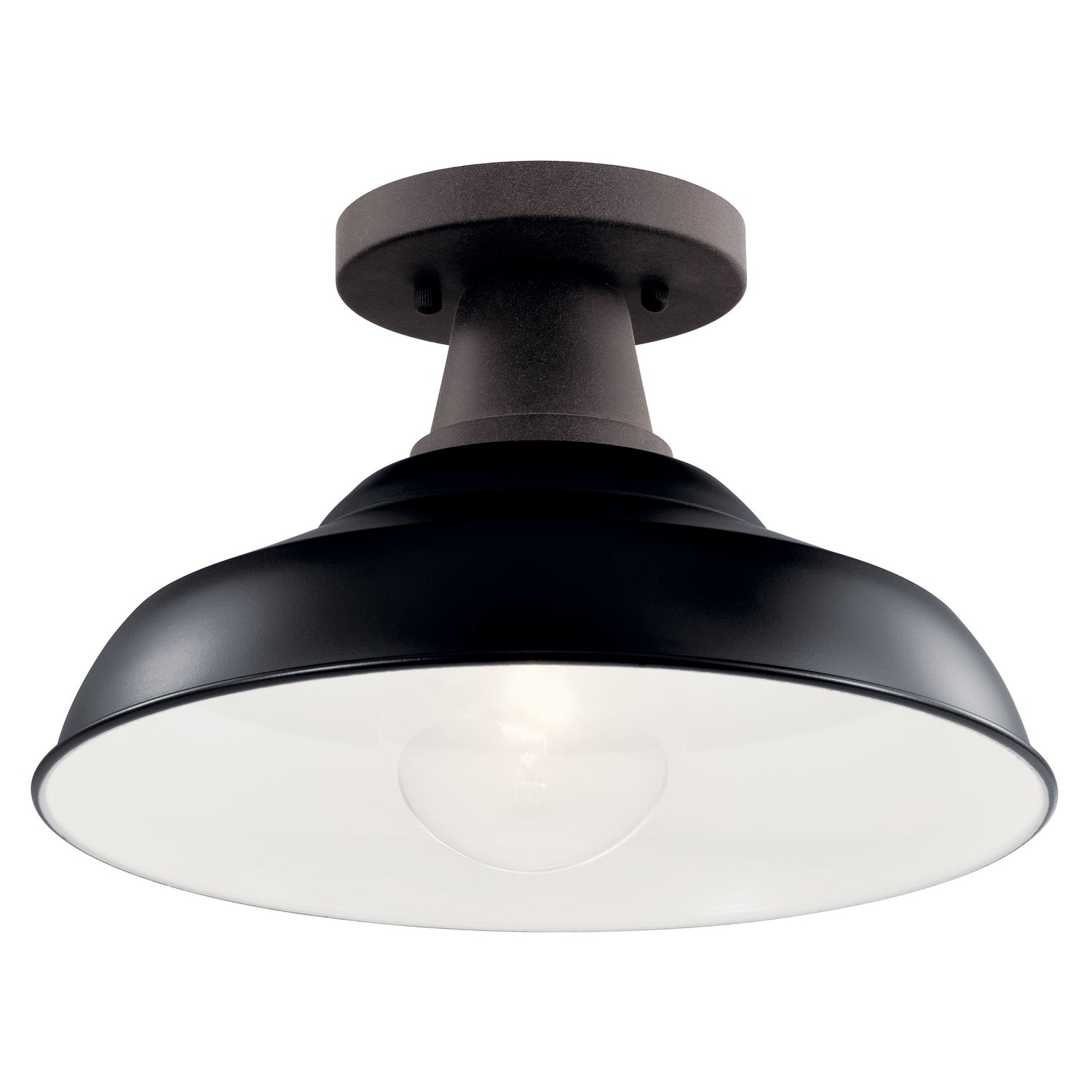Kichler - 49992BK - One Light Outdoor Pendant/Semi Flush - Pier - Black
