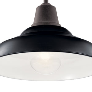 Kichler - 49992BK - One Light Outdoor Pendant/Semi Flush - Pier - Black