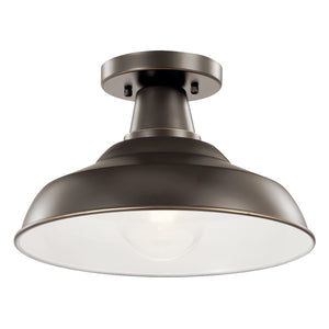 Kichler - 49992OZ - One Light Outdoor Pendant/Semi Flush - Pier - Olde Bronze