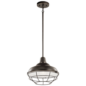 Kichler - 49992OZ - One Light Outdoor Pendant/Semi Flush - Pier - Olde Bronze