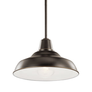 Kichler - 49992OZ - One Light Outdoor Pendant/Semi Flush - Pier - Olde Bronze