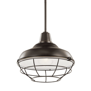 Kichler - 49992OZ - One Light Outdoor Pendant/Semi Flush - Pier - Olde Bronze