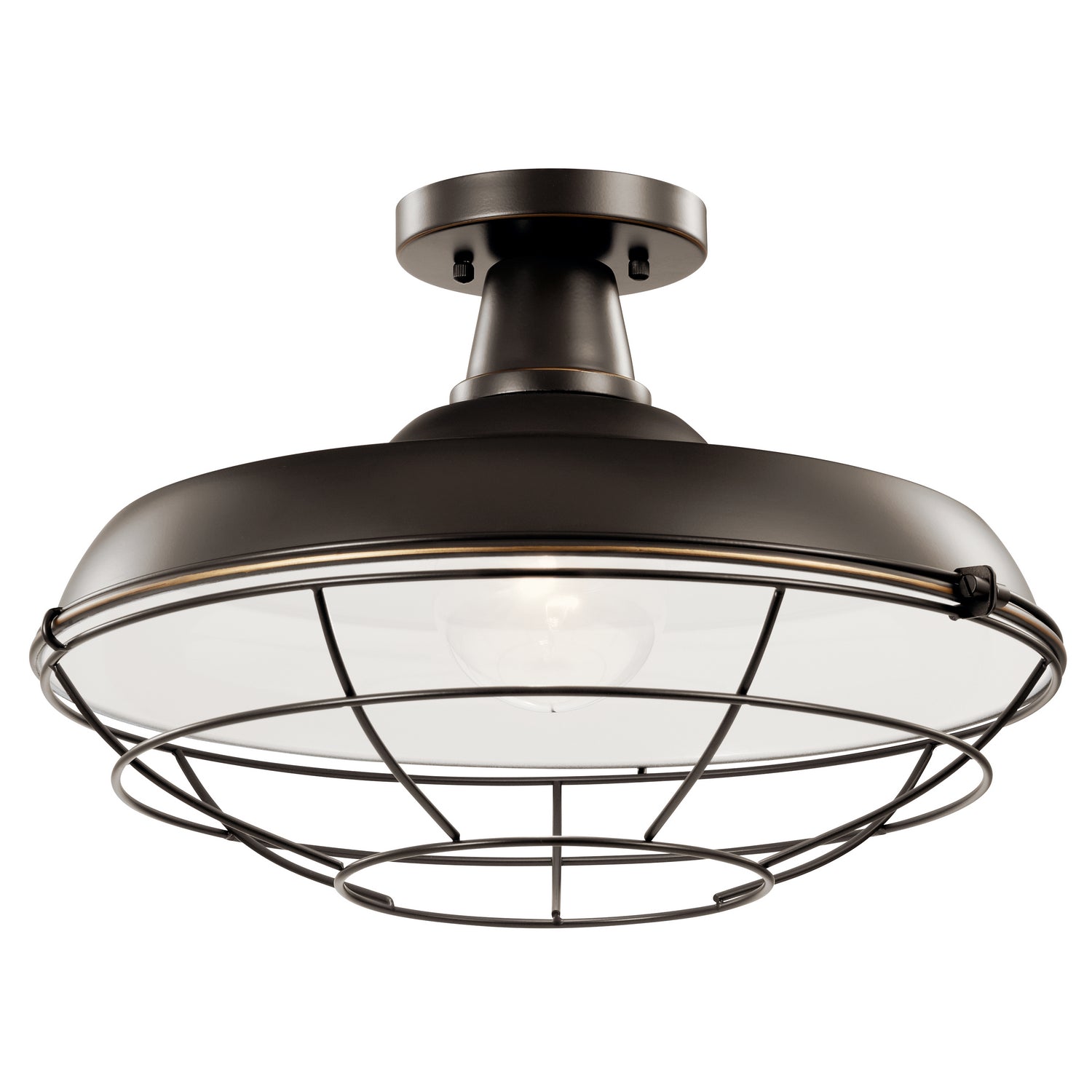 Kichler - 49993OZ - One Light Outdoor Pendant/Semi Flush - Pier - Olde Bronze