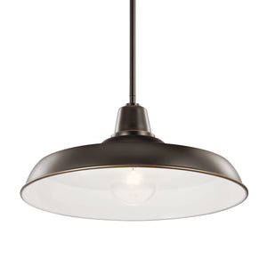 Kichler - 49993OZ - One Light Outdoor Pendant/Semi Flush - Pier - Olde Bronze