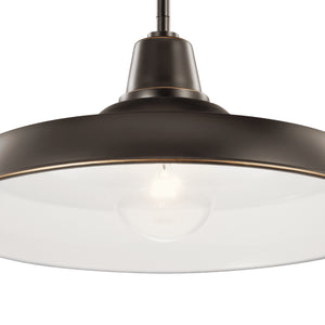 Kichler - 49993OZ - One Light Outdoor Pendant/Semi Flush - Pier - Olde Bronze
