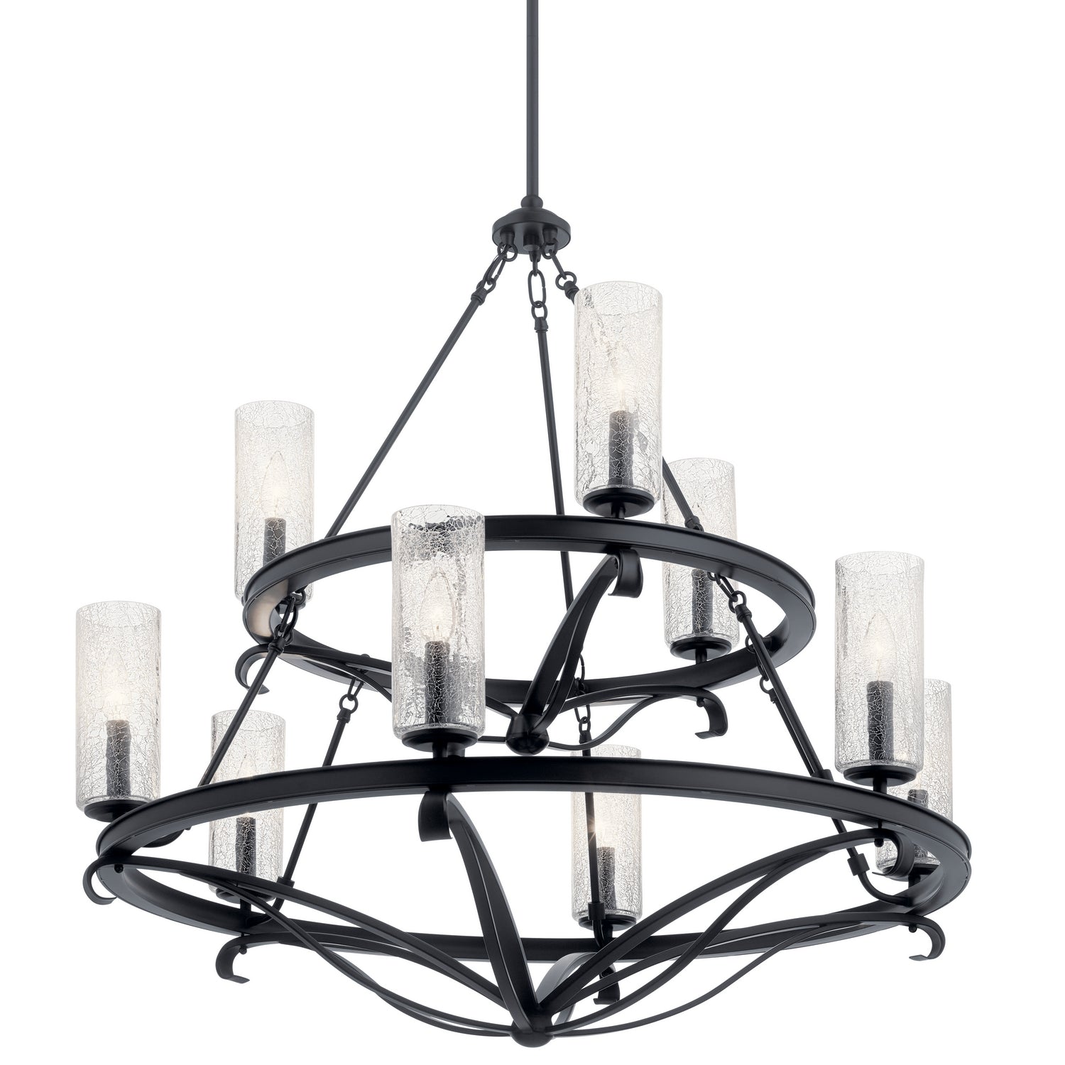 Kichler - 52011BK - Nine Light Chandelier - Krysia - Black