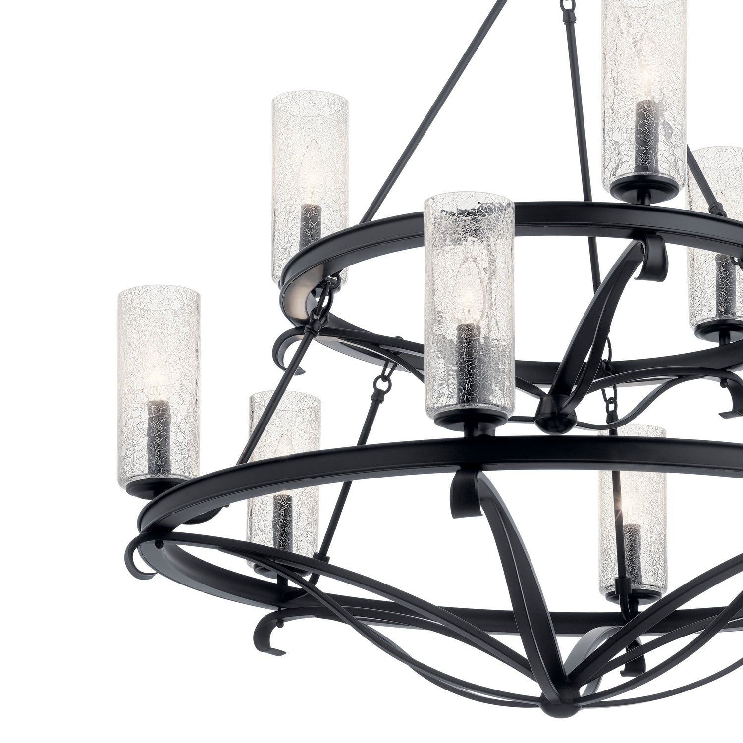 Kichler - 52011BK - Nine Light Chandelier - Krysia - Black