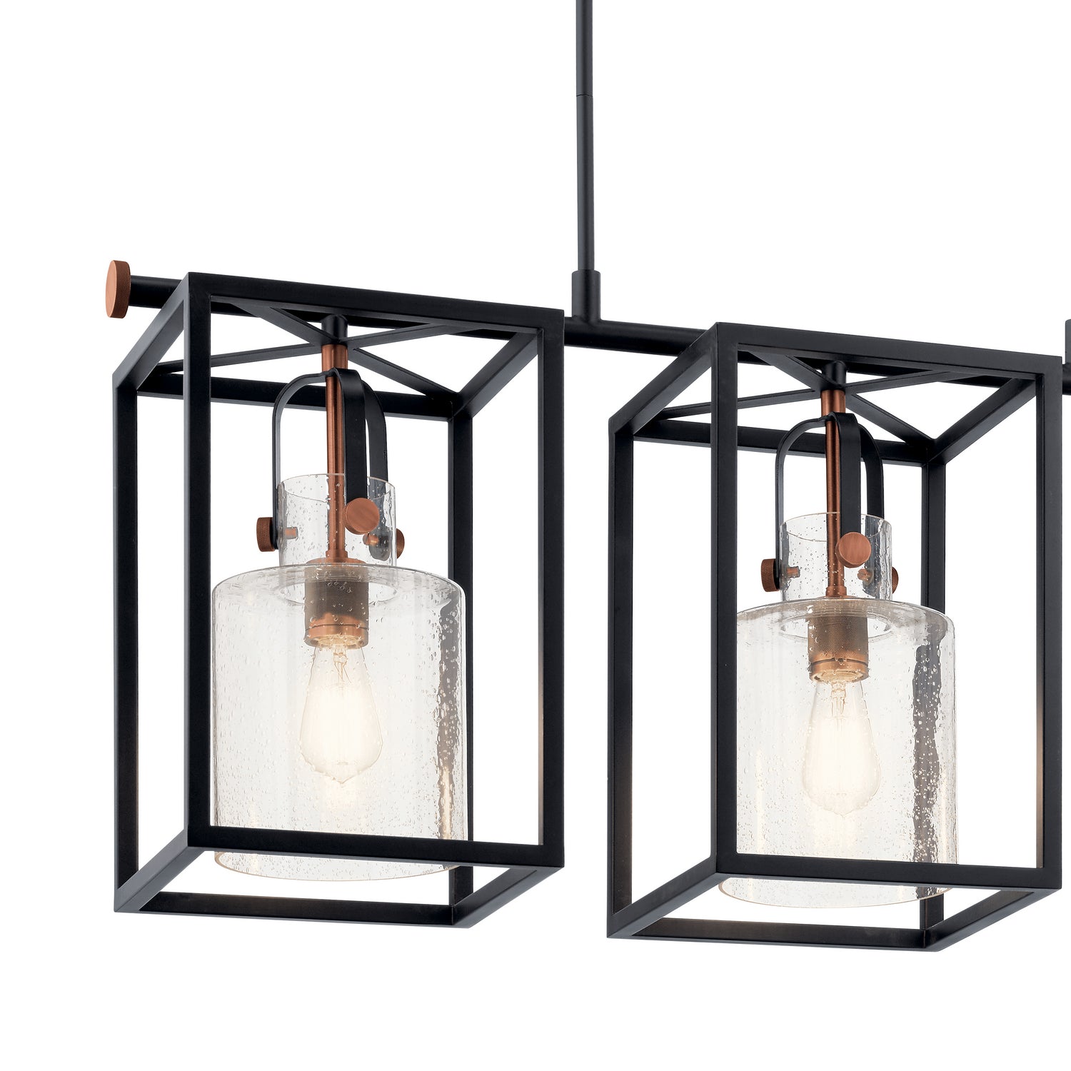 Kichler - 52033BK - Three Light Linear Chandelier - Kitner - Black