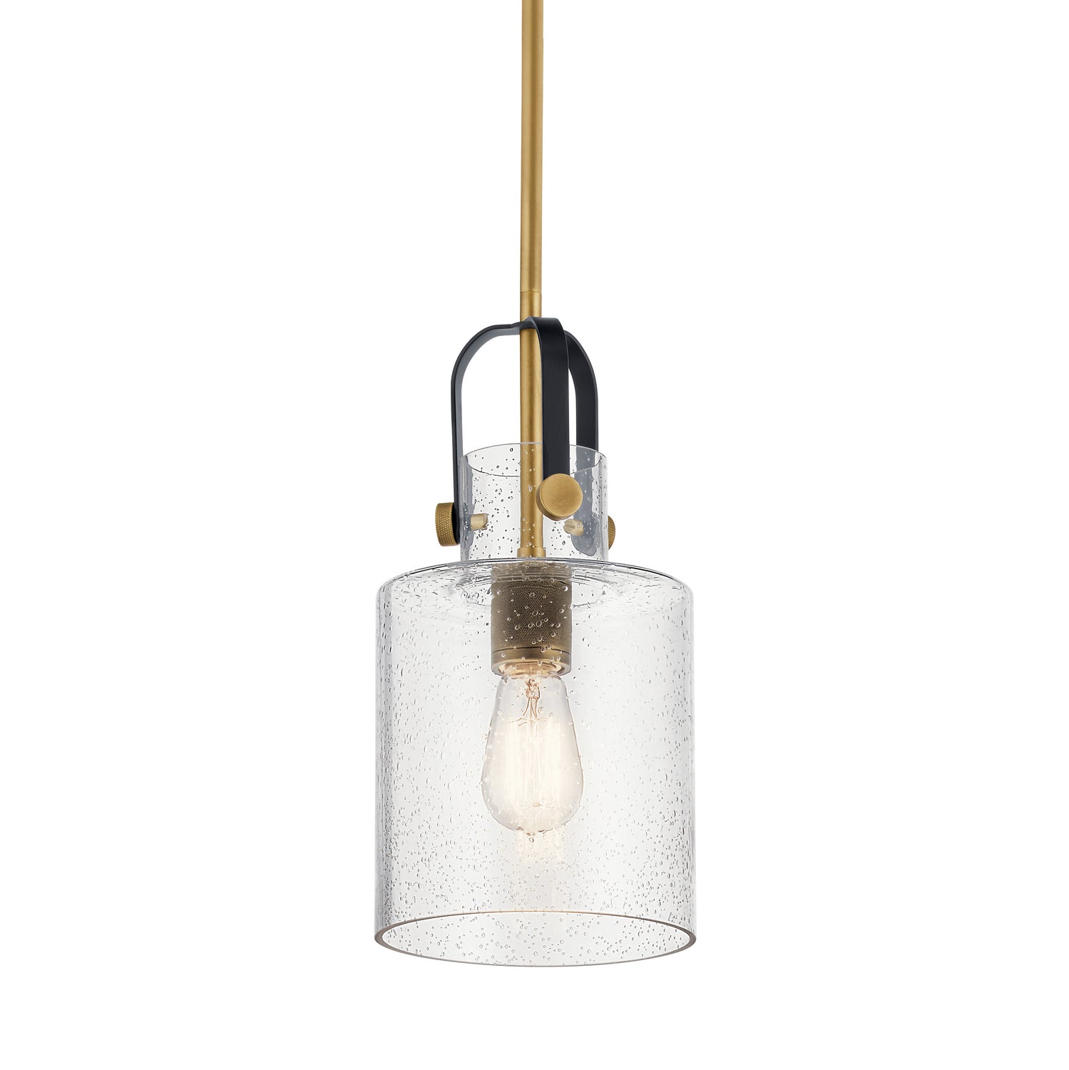 Kichler - 52035NBR - One Light Pendant - Kitner - Natural Brass