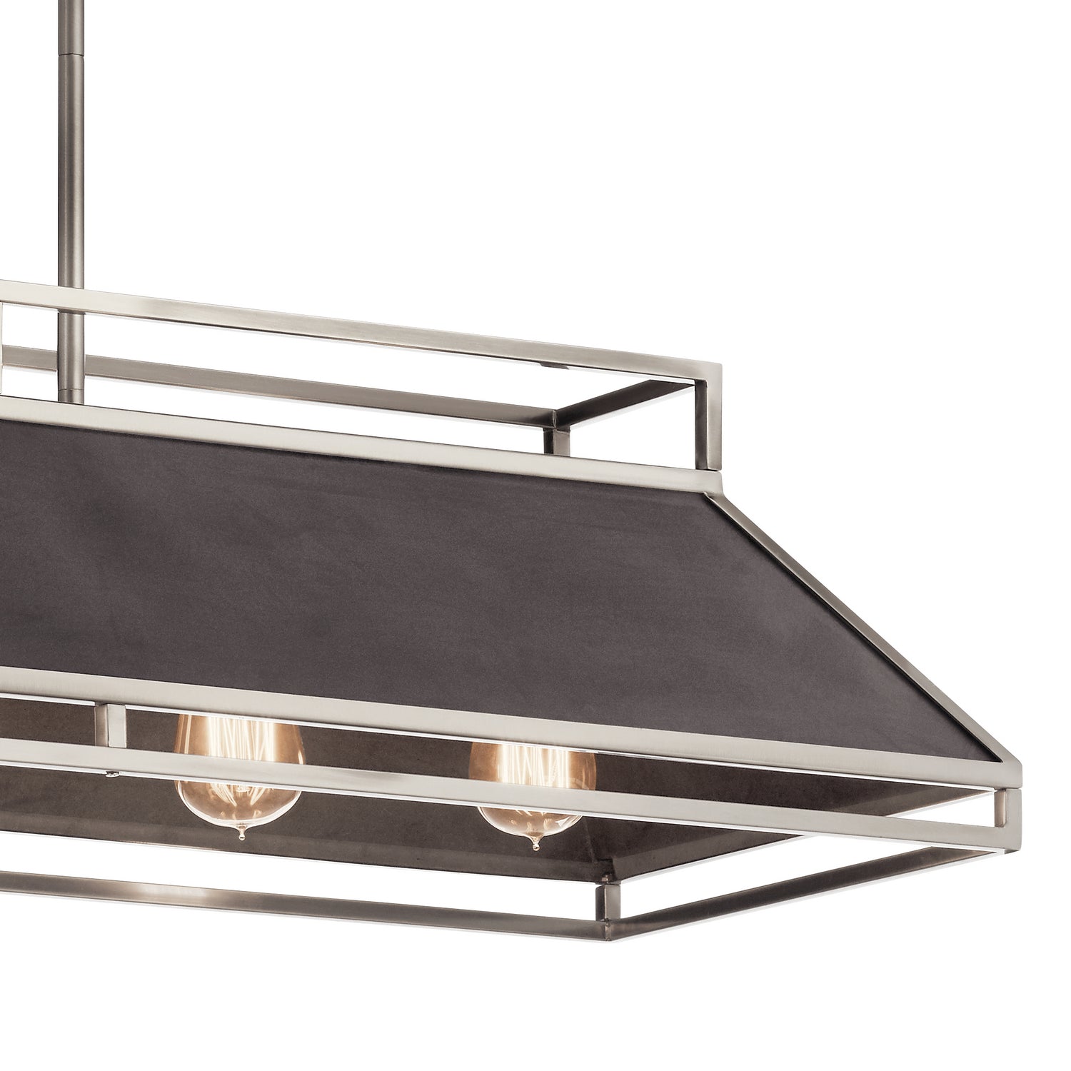 Kichler - 52037CLP - Five Light Linear Chandelier - Grendel - Classic Pewter