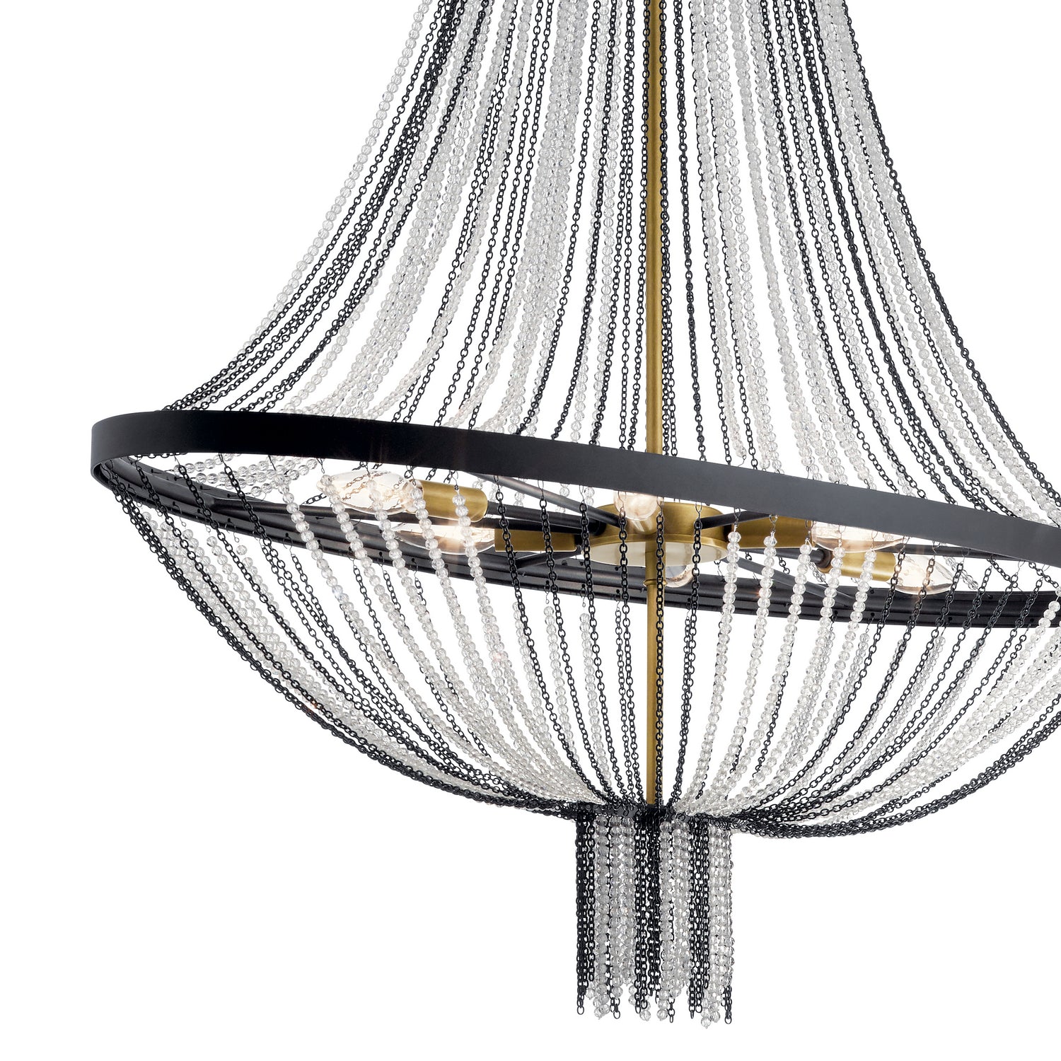 Kichler - 52048BKT - Six Light Foyer Chandelier - Alexia - Textured Black