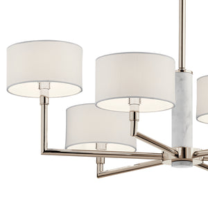 Kichler - 52052PN - Six Light Chandelier - Laurent - Polished Nickel