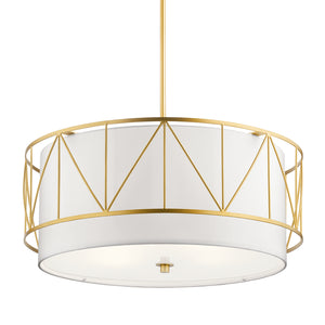 Kichler - 52072CLG - Four Light Pendant - Birkleigh - Classic Gold