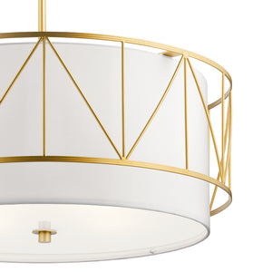 Kichler - 52072CLG - Four Light Pendant - Birkleigh - Classic Gold