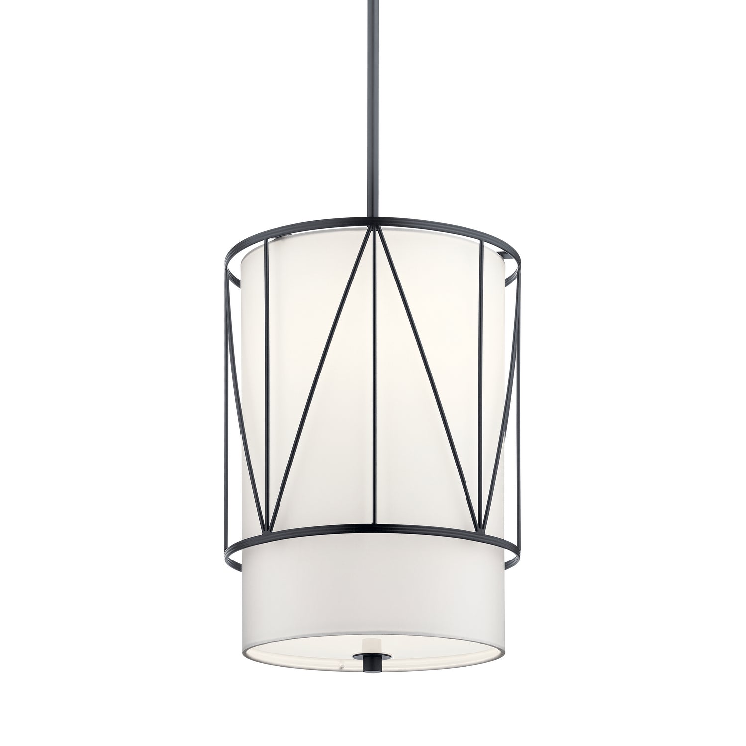 Kichler - 52073BK - One Light Pendant - Birkleigh - Black