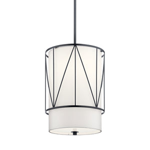 Kichler - 52073BK - One Light Pendant - Birkleigh - Black