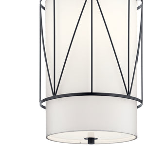 Kichler - 52073BK - One Light Pendant - Birkleigh - Black