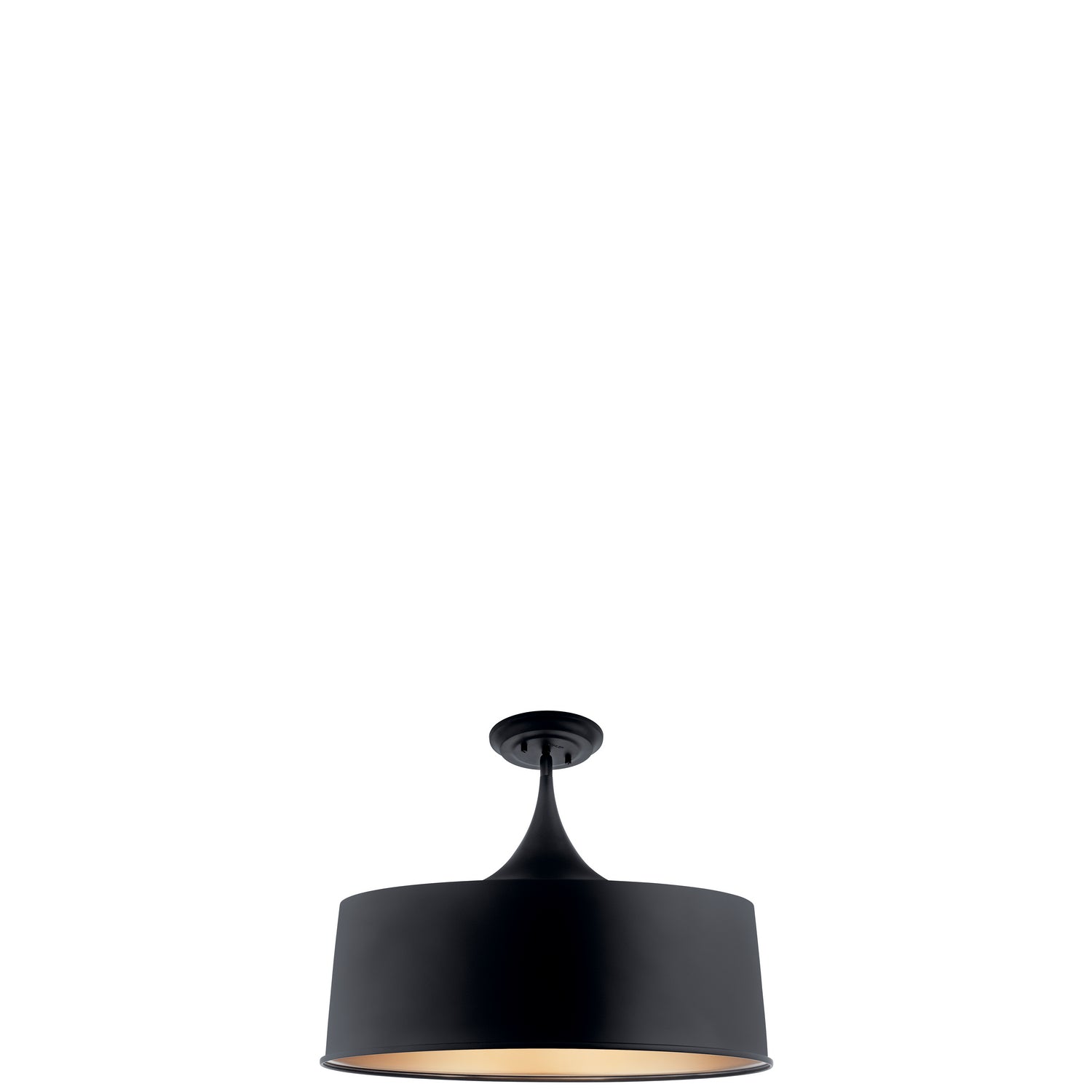 Kichler - 52097BK - One Light Pendant/Semi Flush - Elias - Black