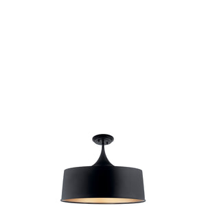 Kichler - 52097BK - One Light Pendant/Semi Flush - Elias - Black