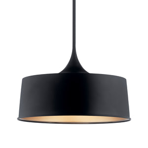 Kichler - 52097BK - One Light Pendant/Semi Flush - Elias - Black