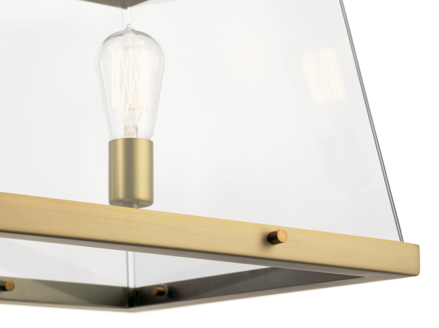 Kichler - 52123BNB - Five Light Linear Chandelier - Darton - Brushed Natural Brass