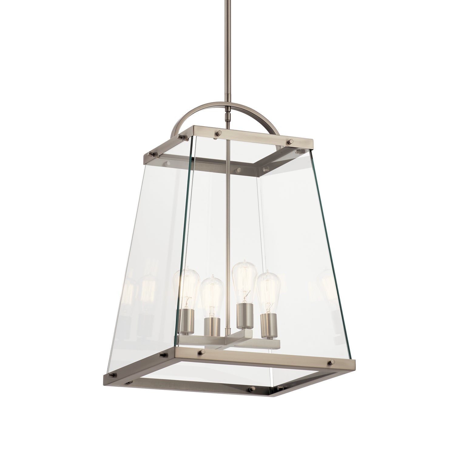 Kichler - 52124CLP - Four Light Foyer Pendant - Darton - Classic Pewter