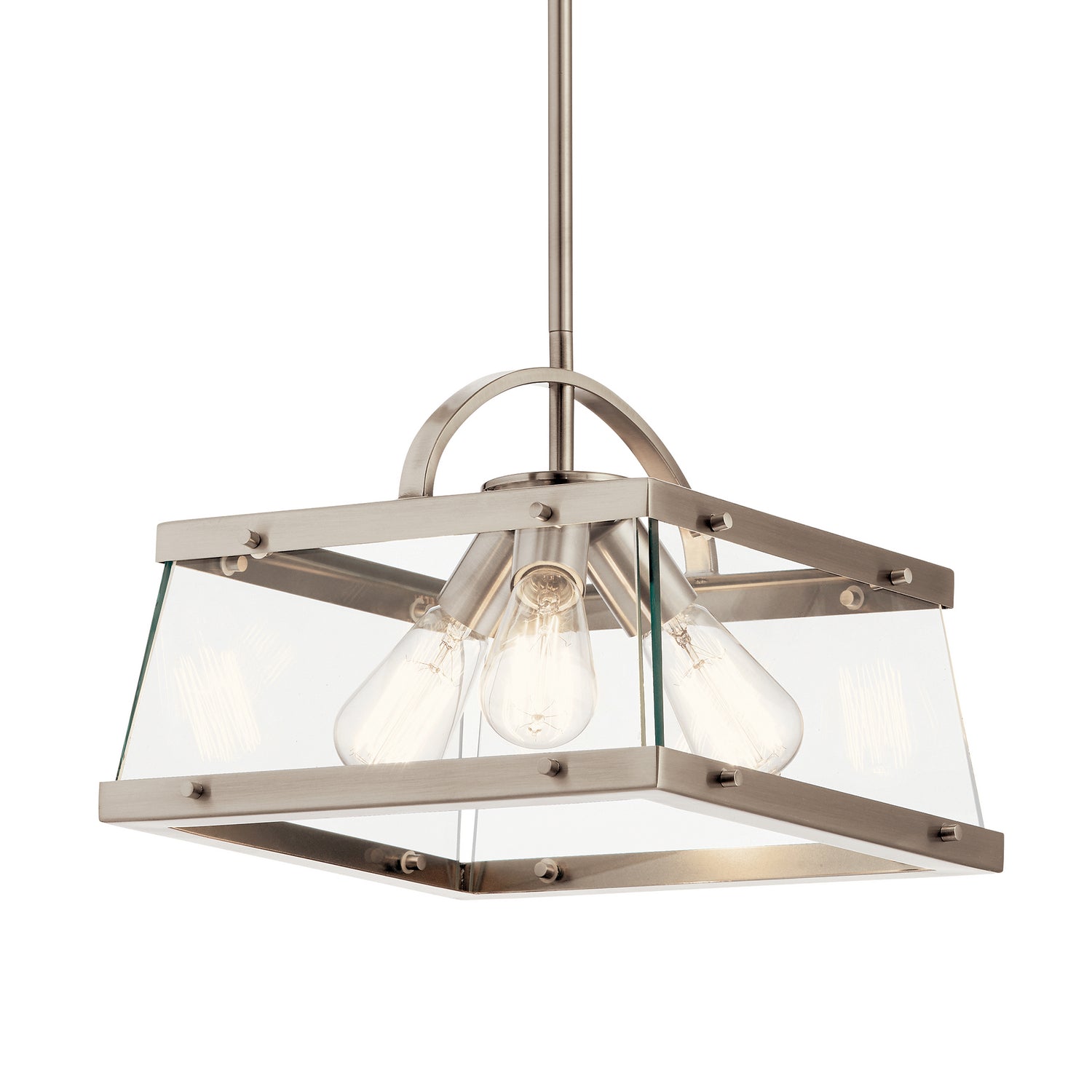 Kichler - 52125CLP - Three Light Pendant/Semi Flush Mount - Darton - Classic Pewter