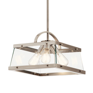 Kichler - 52125CLP - Three Light Pendant/Semi Flush Mount - Darton - Classic Pewter