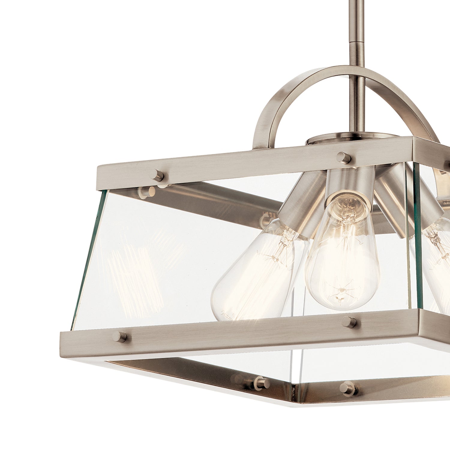 Kichler - 52125CLP - Three Light Pendant/Semi Flush Mount - Darton - Classic Pewter