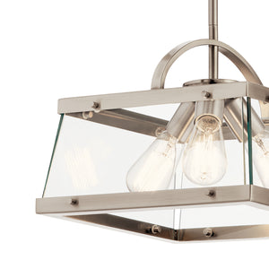 Kichler - 52125CLP - Three Light Pendant/Semi Flush Mount - Darton - Classic Pewter