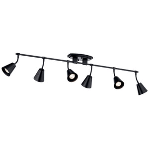 Kichler - 52130BK - Six Light Rail Light - Sylvia - Black