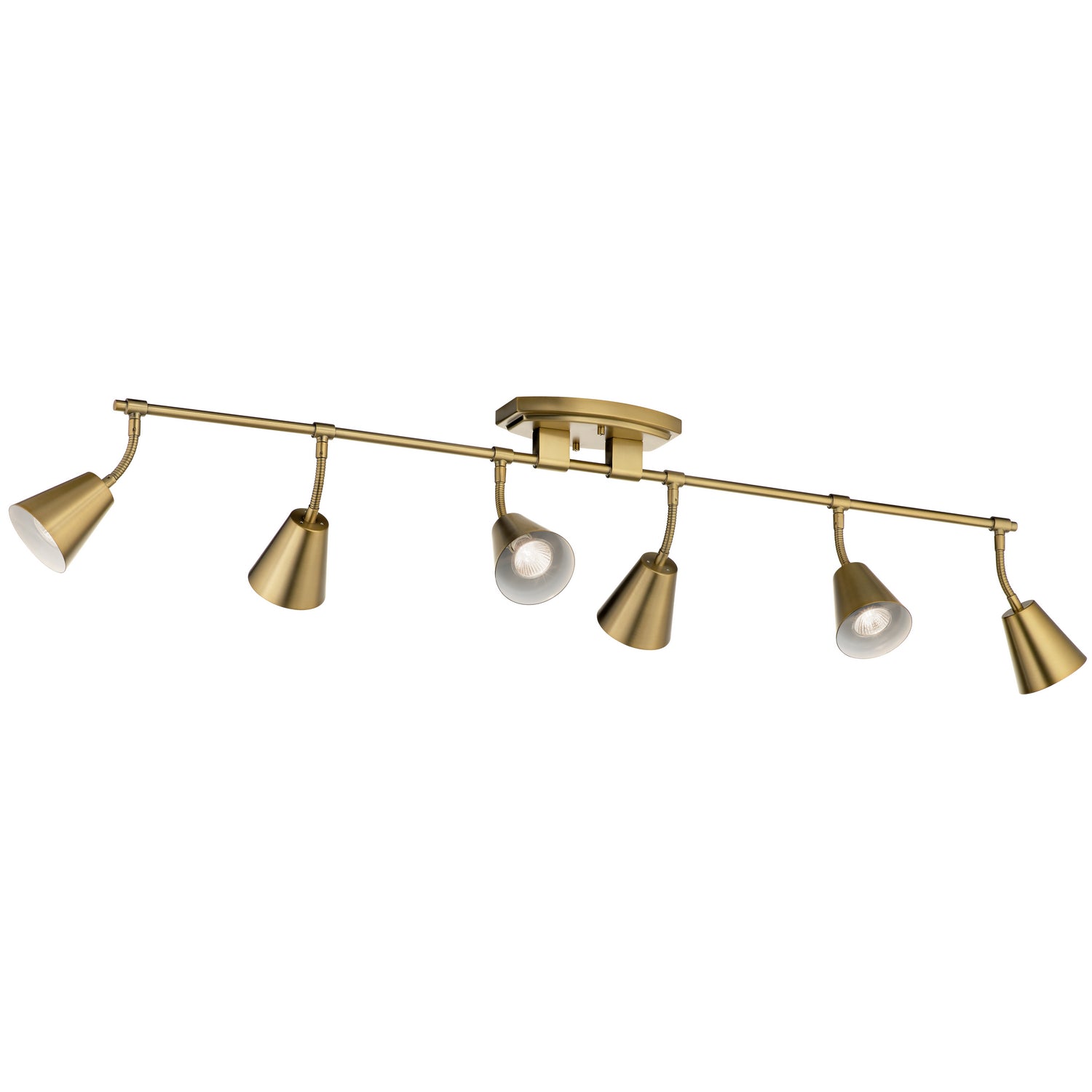 Kichler - 52130BNB - Six Light Rail Light - Sylvia - Brushed Natural Brass