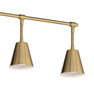 Kichler - 52130BNB - Six Light Rail Light - Sylvia - Brushed Natural Brass