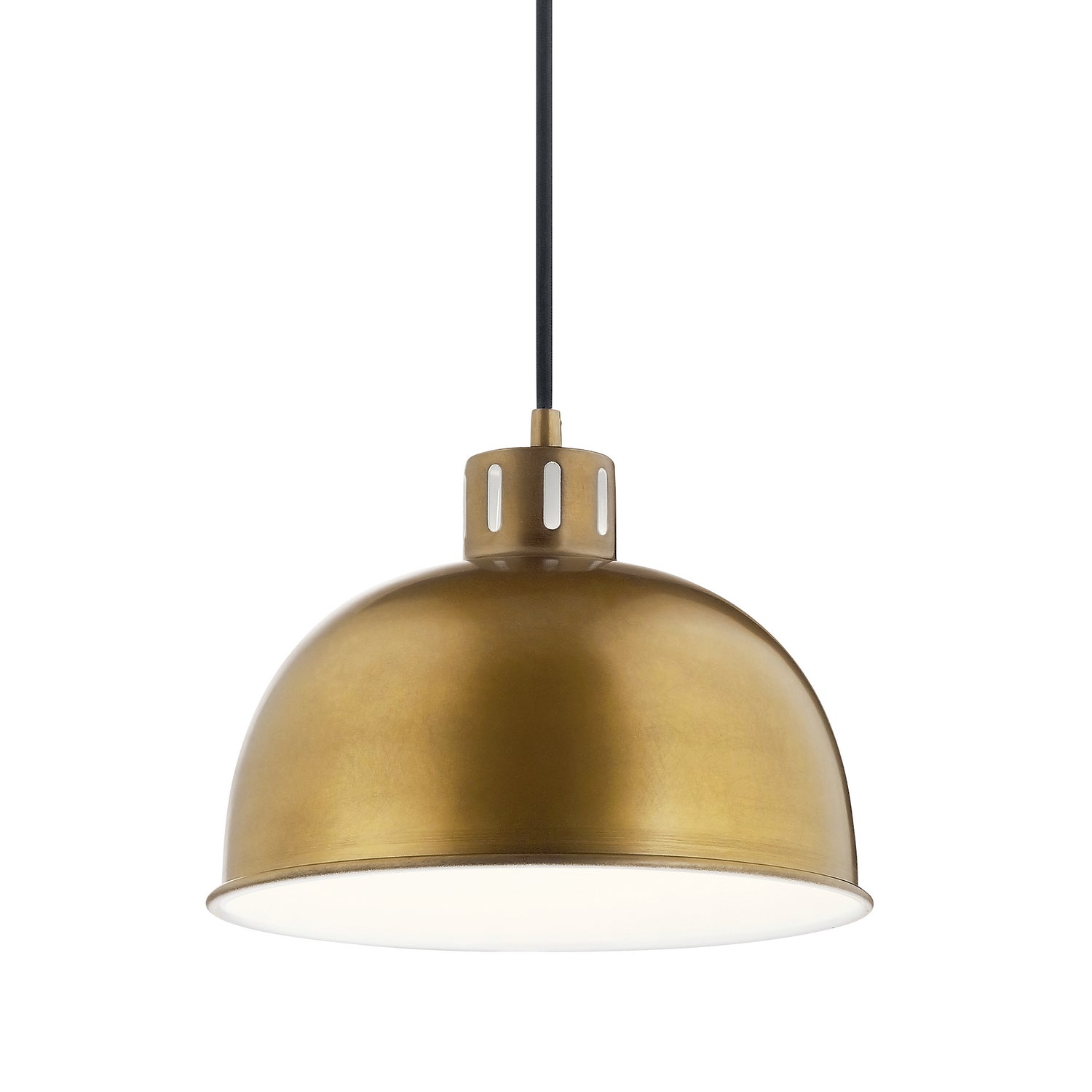 Kichler - 52152NBR - One Light Pendant - Zailey - Natural Brass