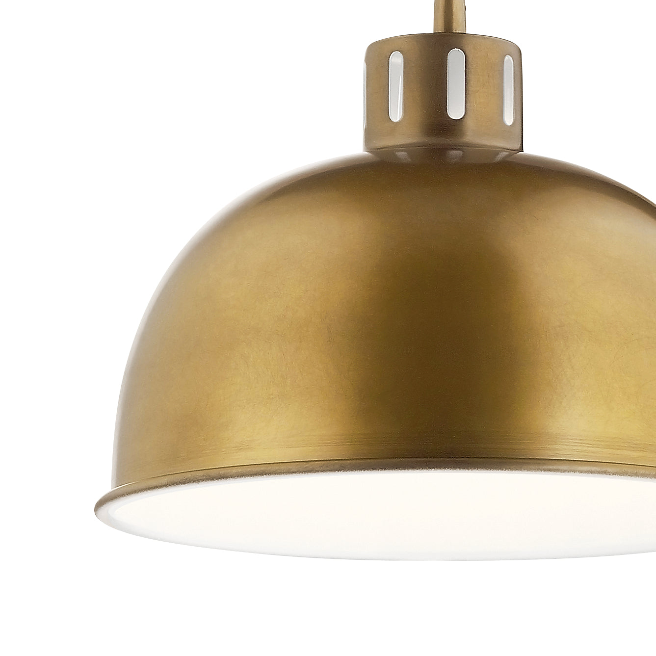 Kichler - 52152NBR - One Light Pendant - Zailey - Natural Brass