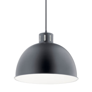 Kichler - 52153BK - One Light Pendant - Zailey - Black