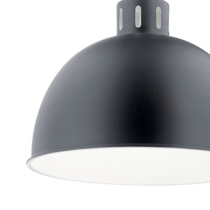 Kichler - 52153BK - One Light Pendant - Zailey - Black