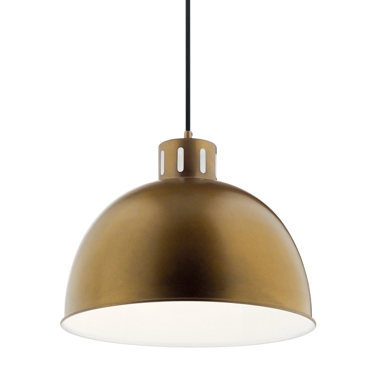 Kichler - 52153NBR - One Light Pendant - Zailey - Natural Brass